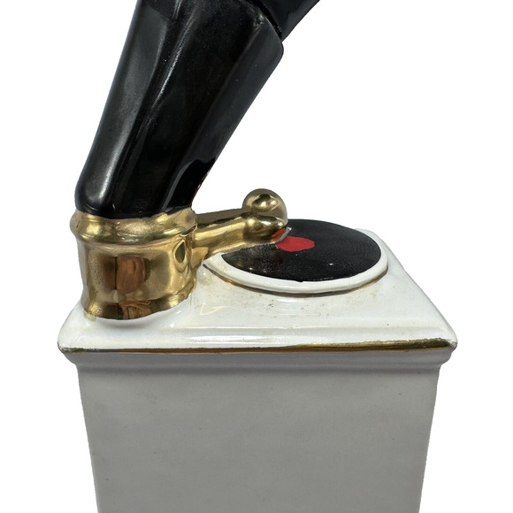 Ezra Brooks‎ Victrola Phonograph VTG Decanter EMPTY 24K Gold Hand Painted 70s - Picture 10 of 16